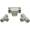 equal tee hydraulic fitting adapter